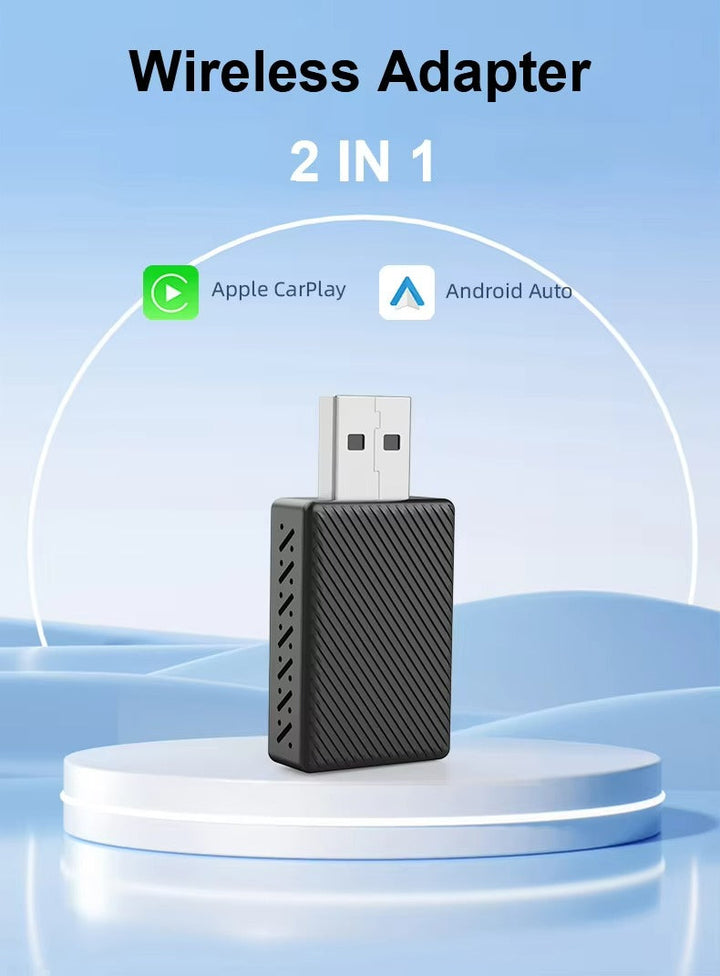 Skanto | 2 i 1 USB Mini Trådløs CarPlay