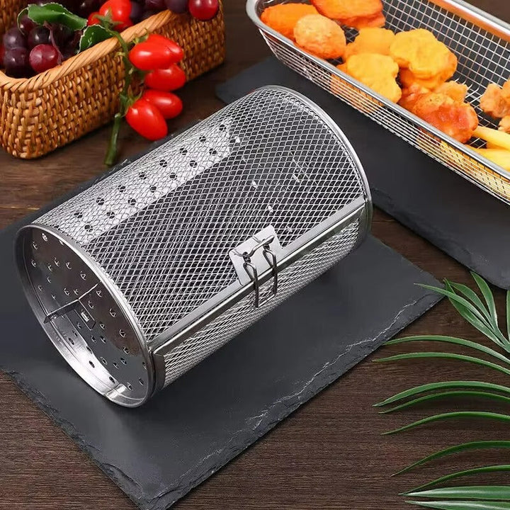 Skanto | Rustfritt Stål Rullende Grillkurv