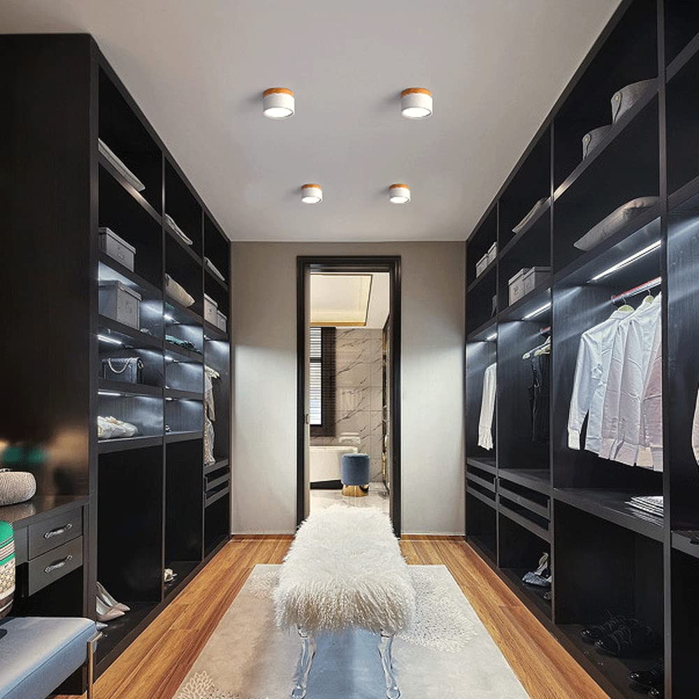 Moderne LED-deckenleuchte, flatenbündig, sylinderformig