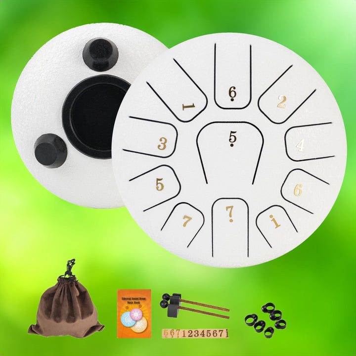 Skanto | Steel Tongue Drum - 6 Tommer med 11 Noter
