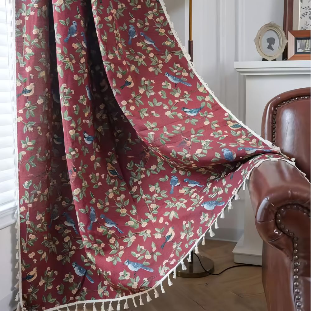 Skanto | Villblomst Veve Frynse Gardin