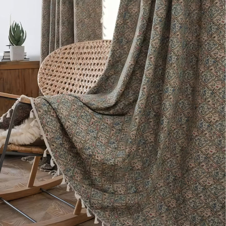 Skanto | Villblomst Veve Frynse Gardin