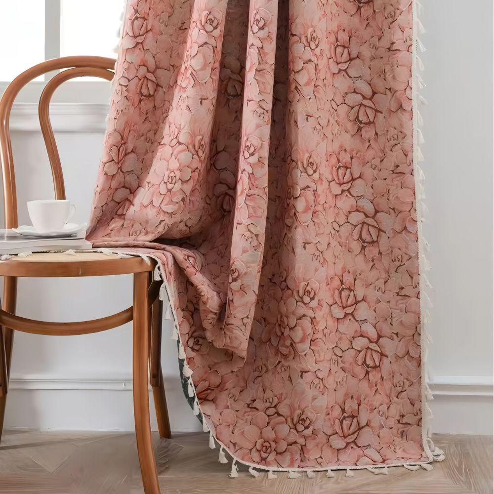 Skanto | Villblomst Veve Frynse Gardin