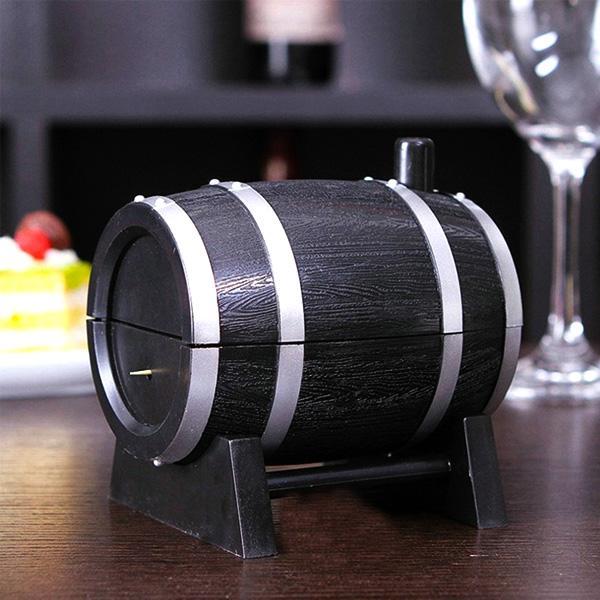 Wine Barrel Tannstikkers Dispenser | Skanto