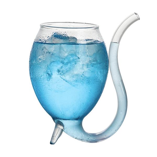 Vin Glass med innebygd sugerør | Skanto