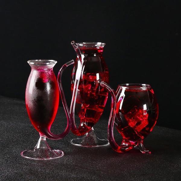 Vin Glass med innebygd sugerør | Skanto