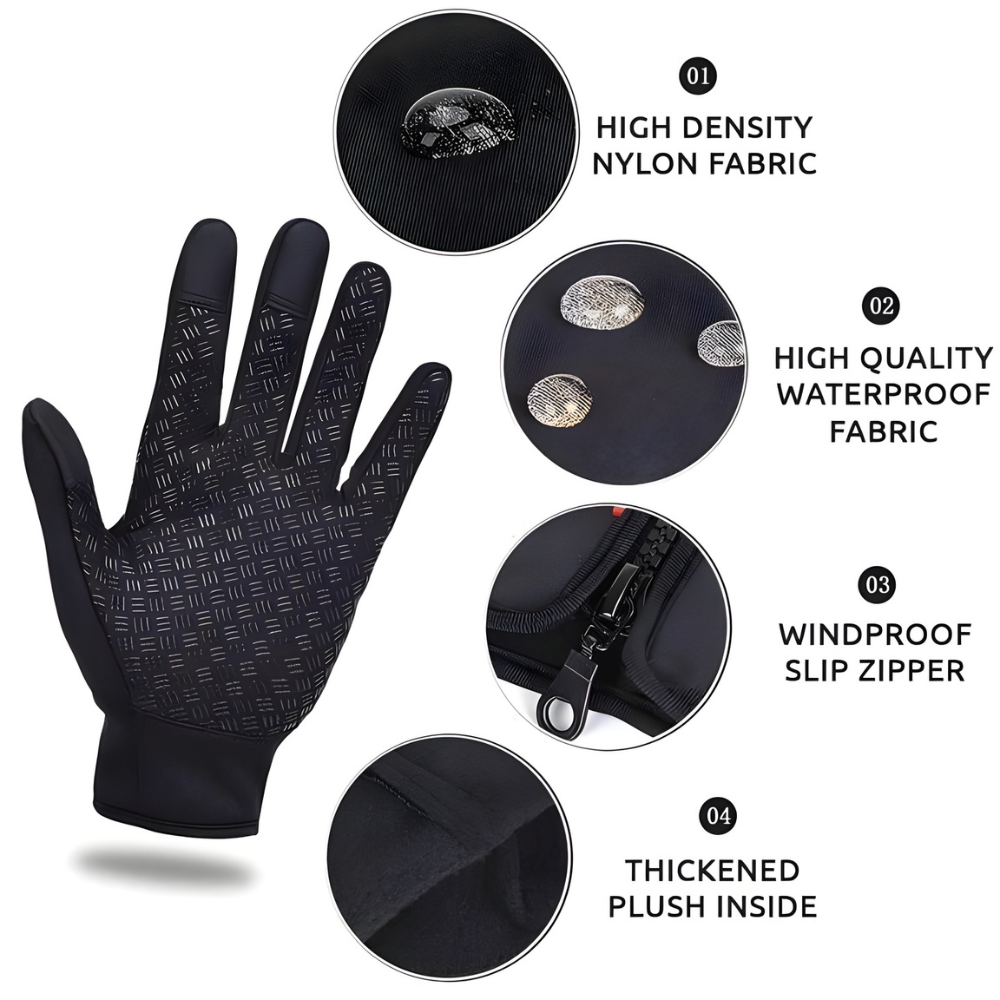 Wasserdichte Winter-Thermohandschuhe, winddicht