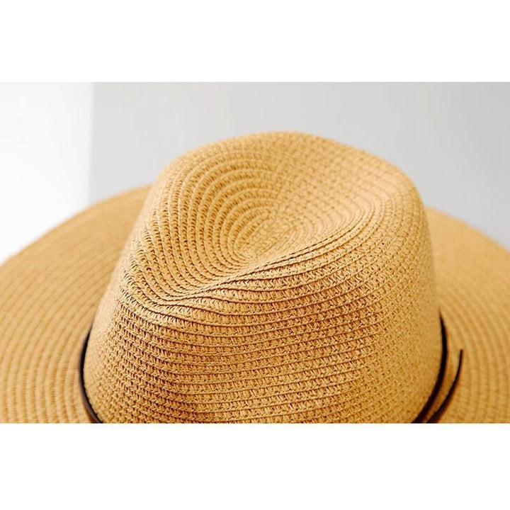 Skanto | Kvinne Wide Brim Straw Panama Roll Up Hat