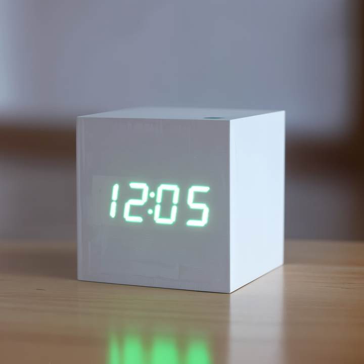 Skanto | Elegant Digital LED Klokke i Tre
