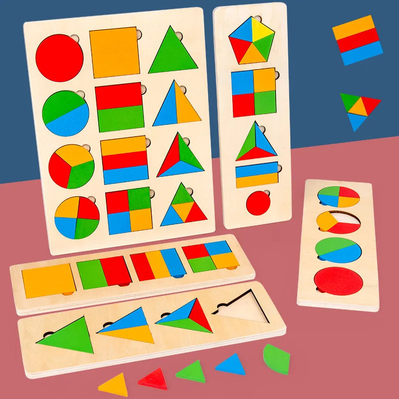 Skanto | Shape Explorer – Tre geometrisk puslespill for småbarn