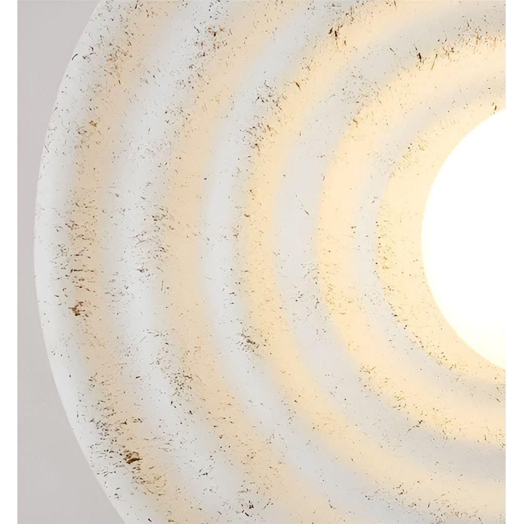 Wabi-Sabi Elegance - Japansk Rund Designer Wabi-Sabi Vegglampe | Skanto