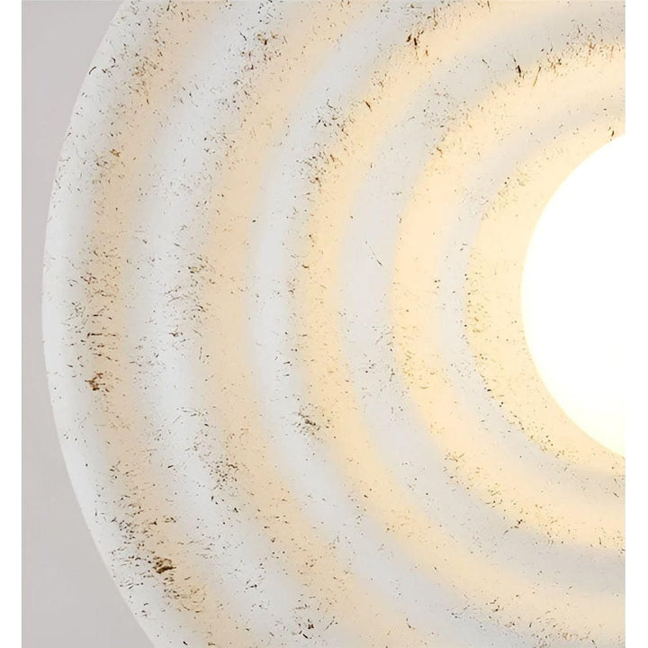 Wabi-Sabi Elegance - Japansk Rund Designer Wabi-Sabi Vegglampe | Skanto