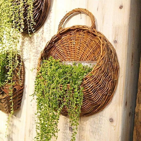 Vevd Hengepot Wicker Kurv | Skanto