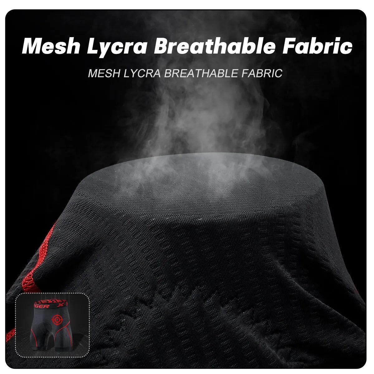 Norvo | Pustende Mesh Sykling Shorts med Gel Polstring | Støtsikre Sykling Shorts for Menn