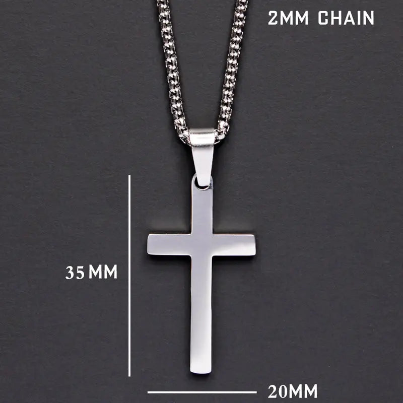 Classic Cross Men’s Necklace Skanto