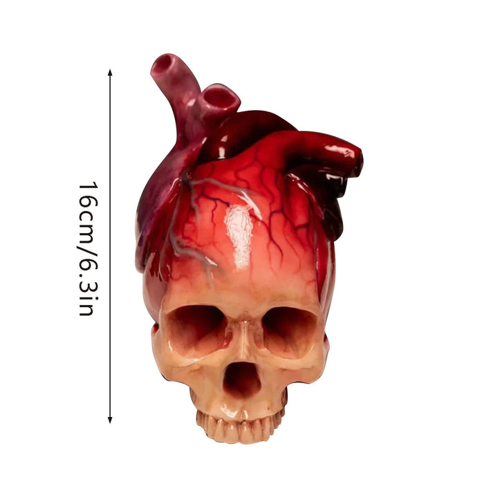 Skanto | SpookyHeart Realistisk Halloween Hjerteformet Skulpskulptur