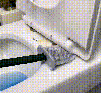 Skanto | FlexiClean Toalettbørste – Bakteriefri Silikon Design for Enkel Rengjøring
