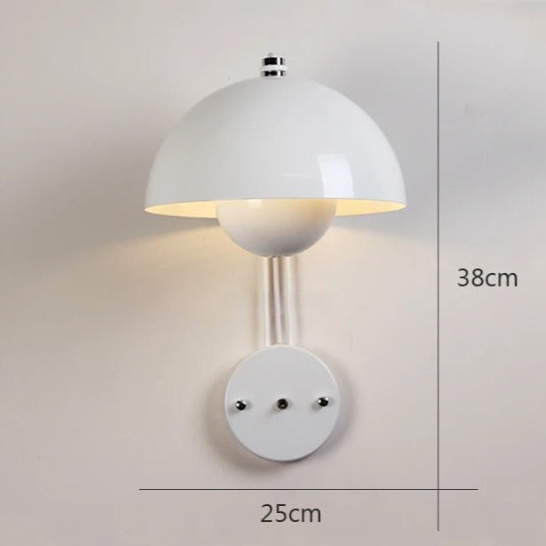 Moderne LED-vegglampe med soppmotiv | Stilig nattlys for soverom og stue