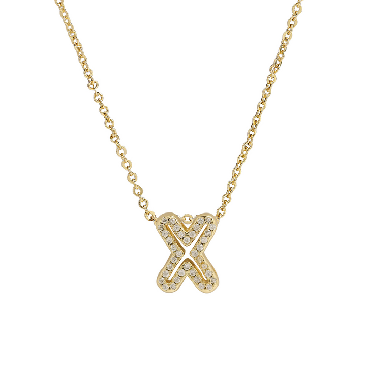 Skanto | Blændende Diamant Initial Halskjede