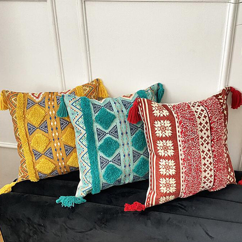 Boho fôret frynse kast puteomslag | Skanto