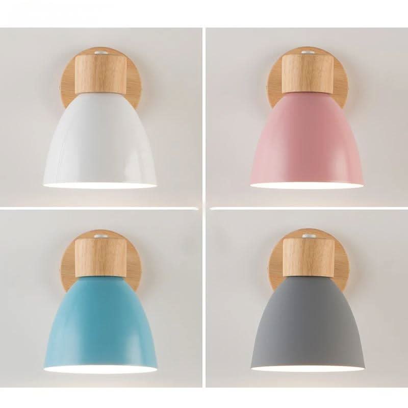 Skanto | Nordisk Vegglampe laget av Tre med Trekksvitsj