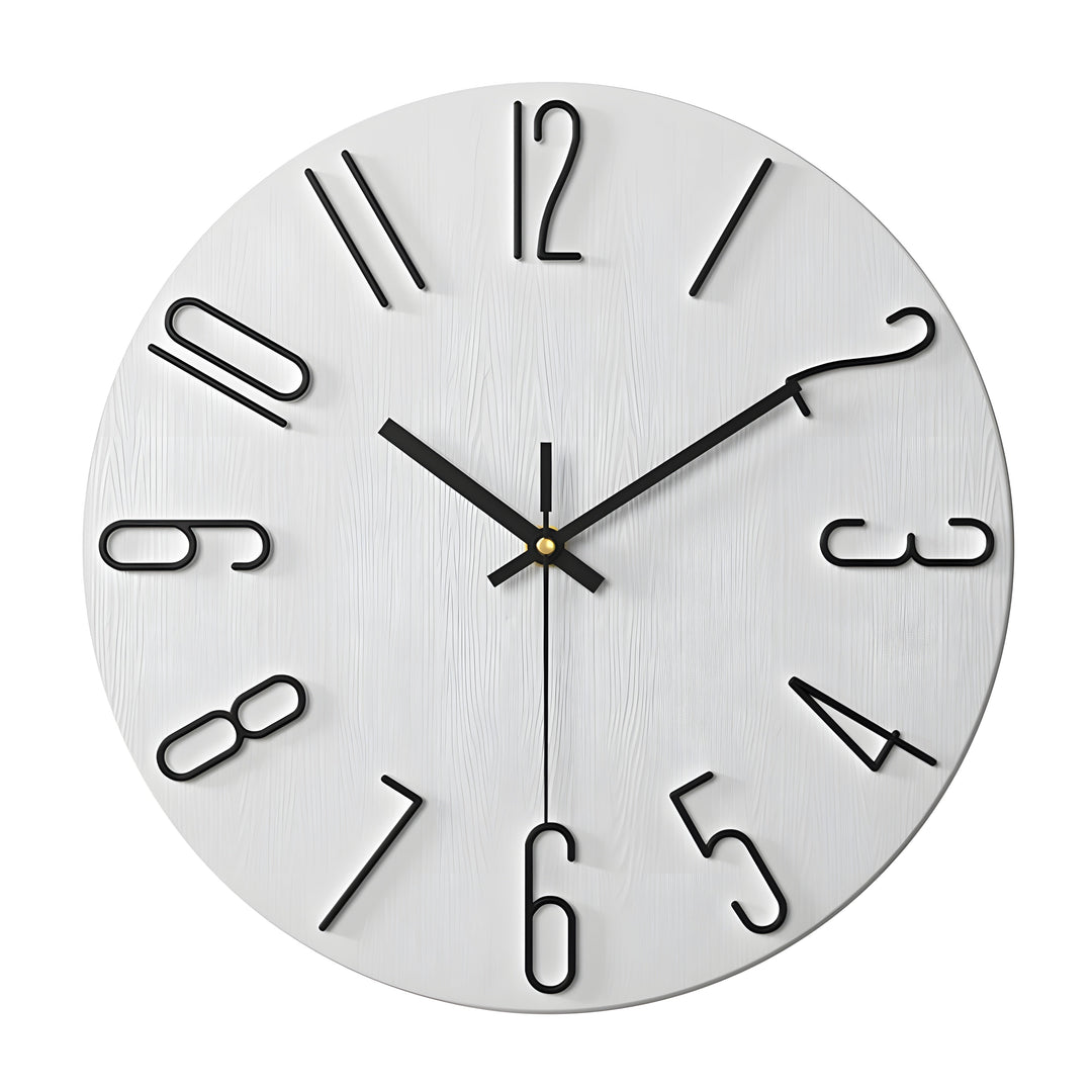 Enkel Kvarts Design Veggklokke - Stille Moderne Stil | Skanto