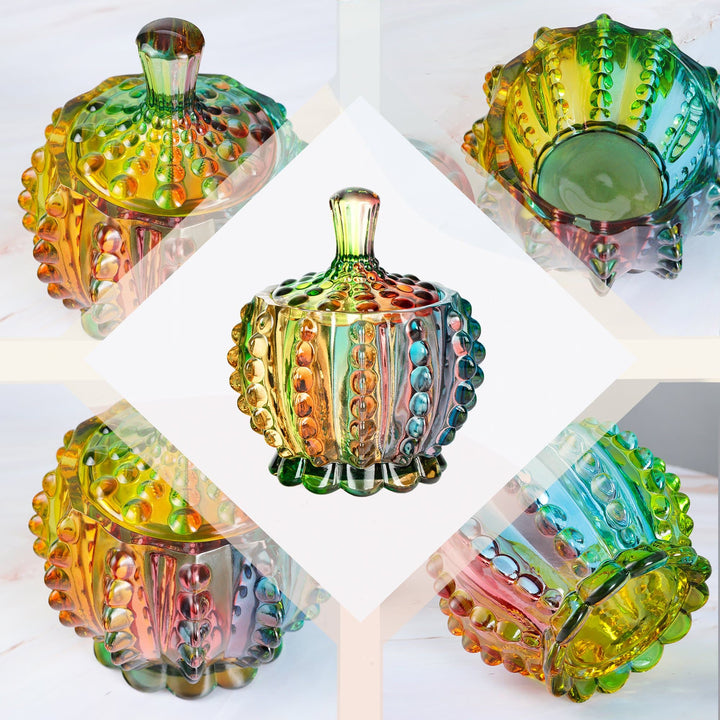Skanto | Iridescent Sukkerbolle med Lokk