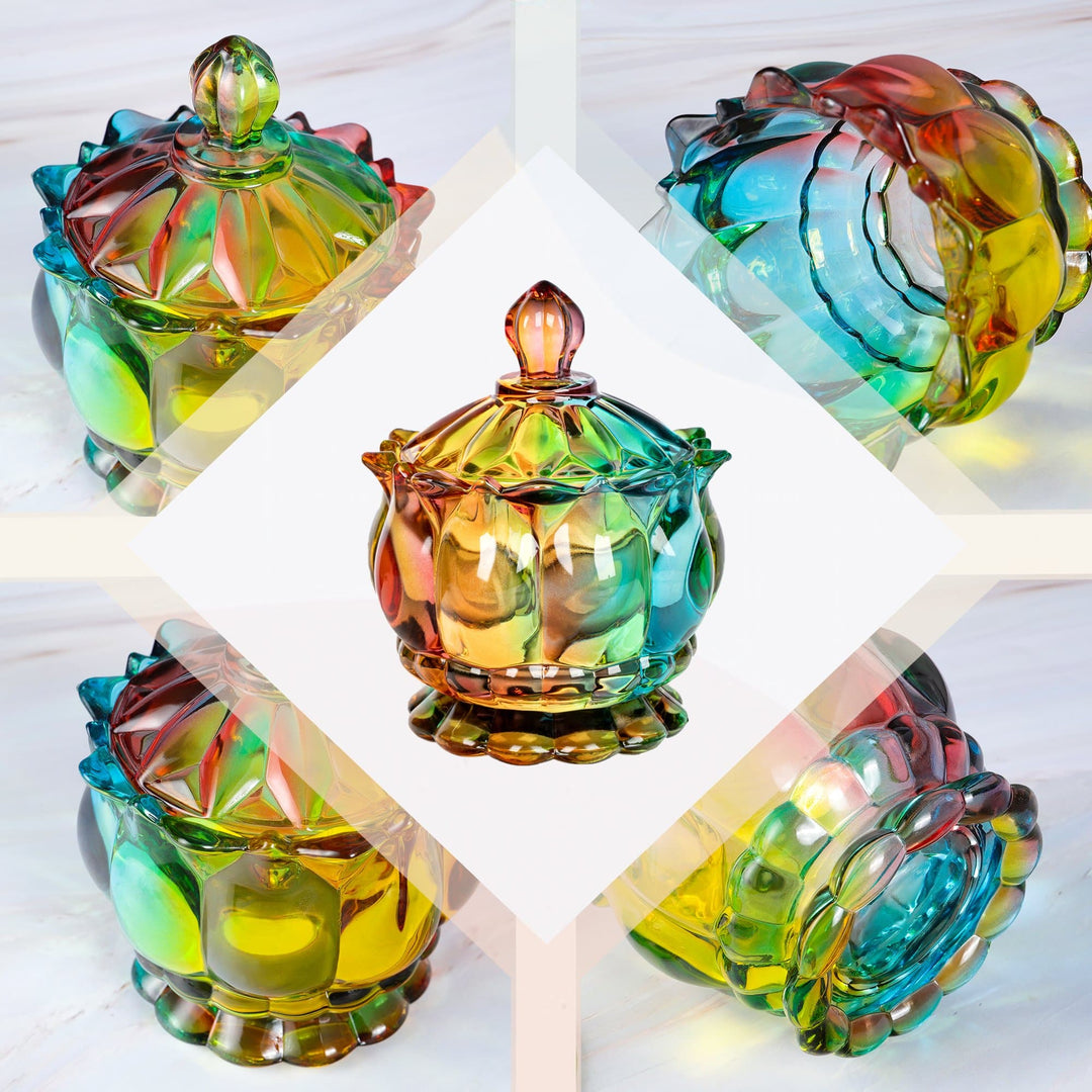 Skanto | Iridescent Sukkerbolle med Lokk
