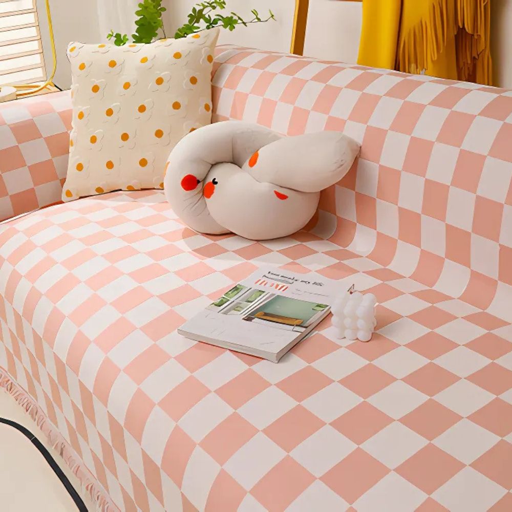 Skanto | Rutete Anti-Ripe Sofa Dekke