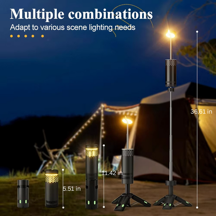 Skanto | Multifunksjonell LED Campinglykt & Stativ