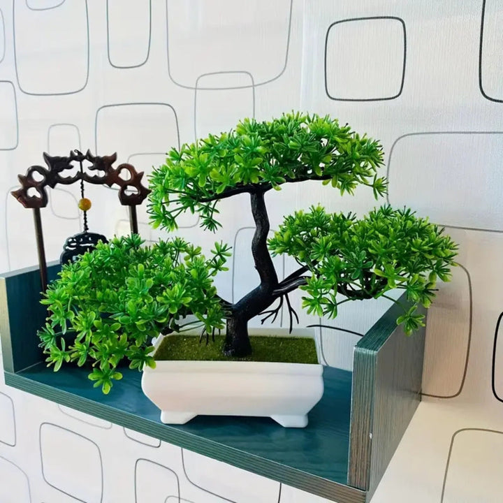 Yuriko Mini-Kunstbonsai-Baum Schreibtischdeko
