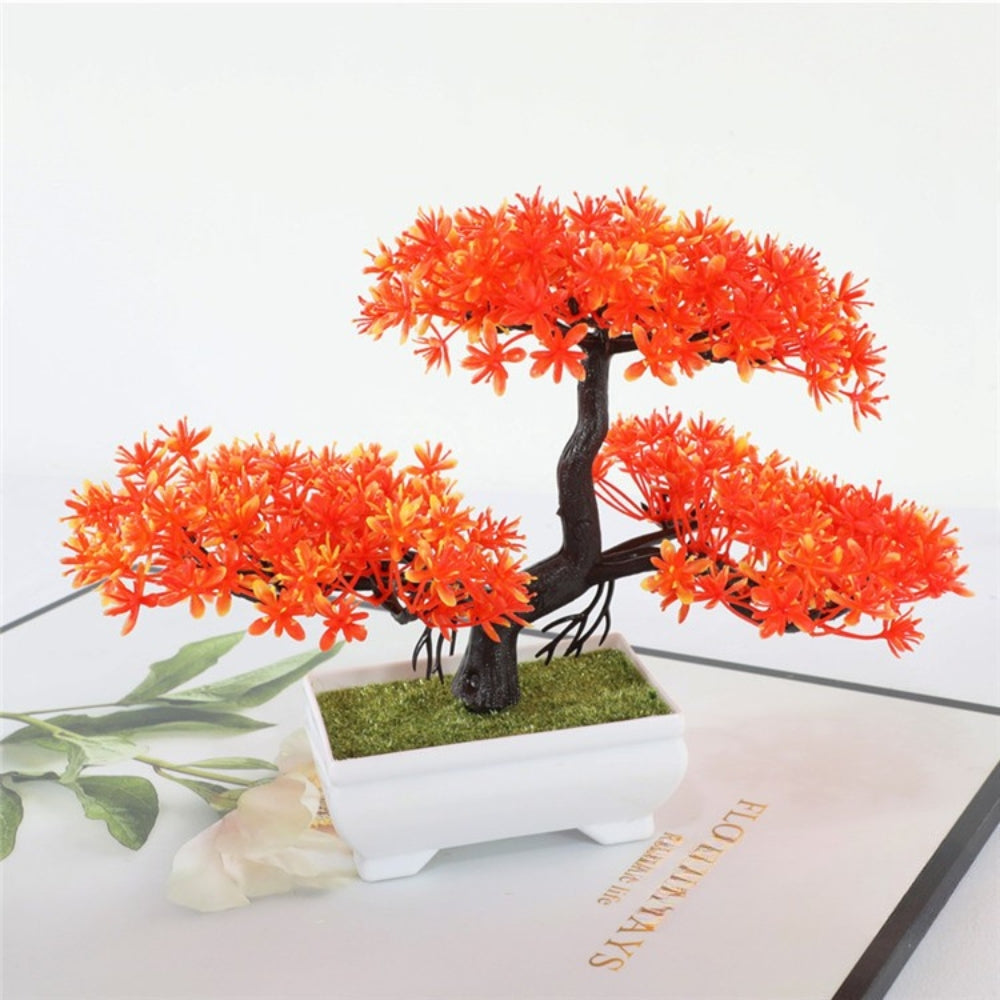 Yuriko Mini-Kunstbonsai-Baum Schreibtischdeko