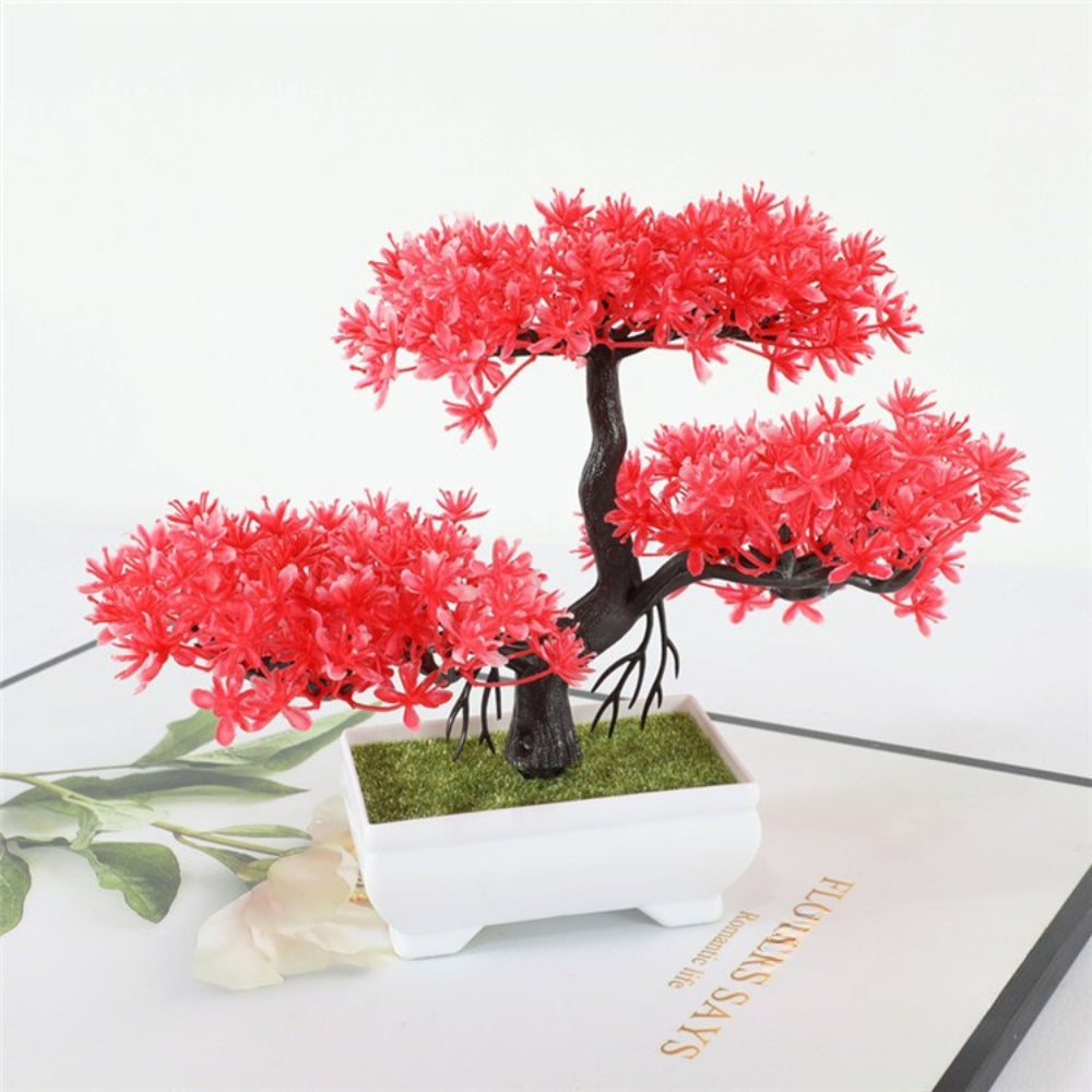 Yuriko Mini-Kunstbonsai-Baum Schreibtischdeko