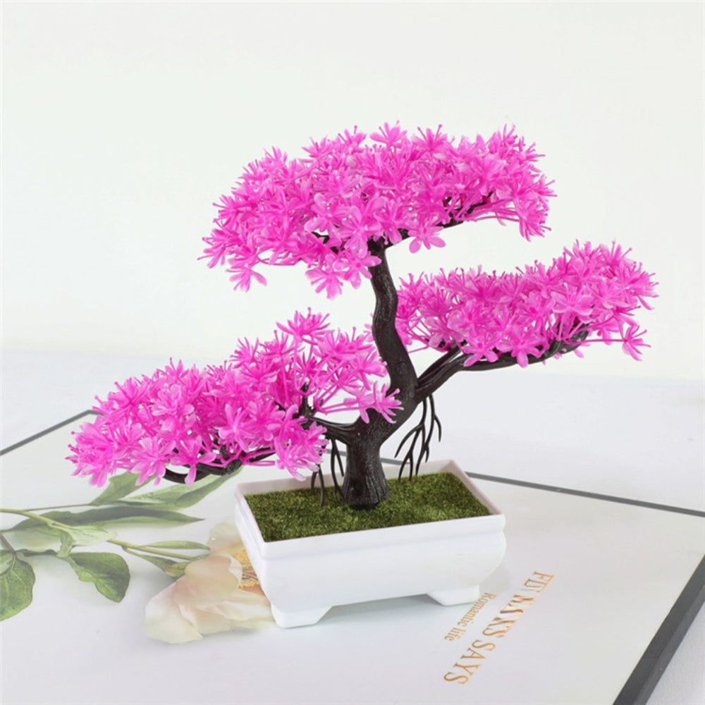 Yuriko Mini-Kunstbonsai-Baum Schreibtischdeko