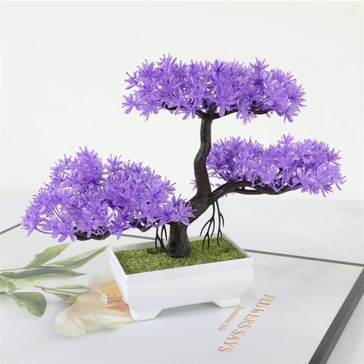 Yuriko Mini-Kunstbonsai-Baum Schreibtischdeko