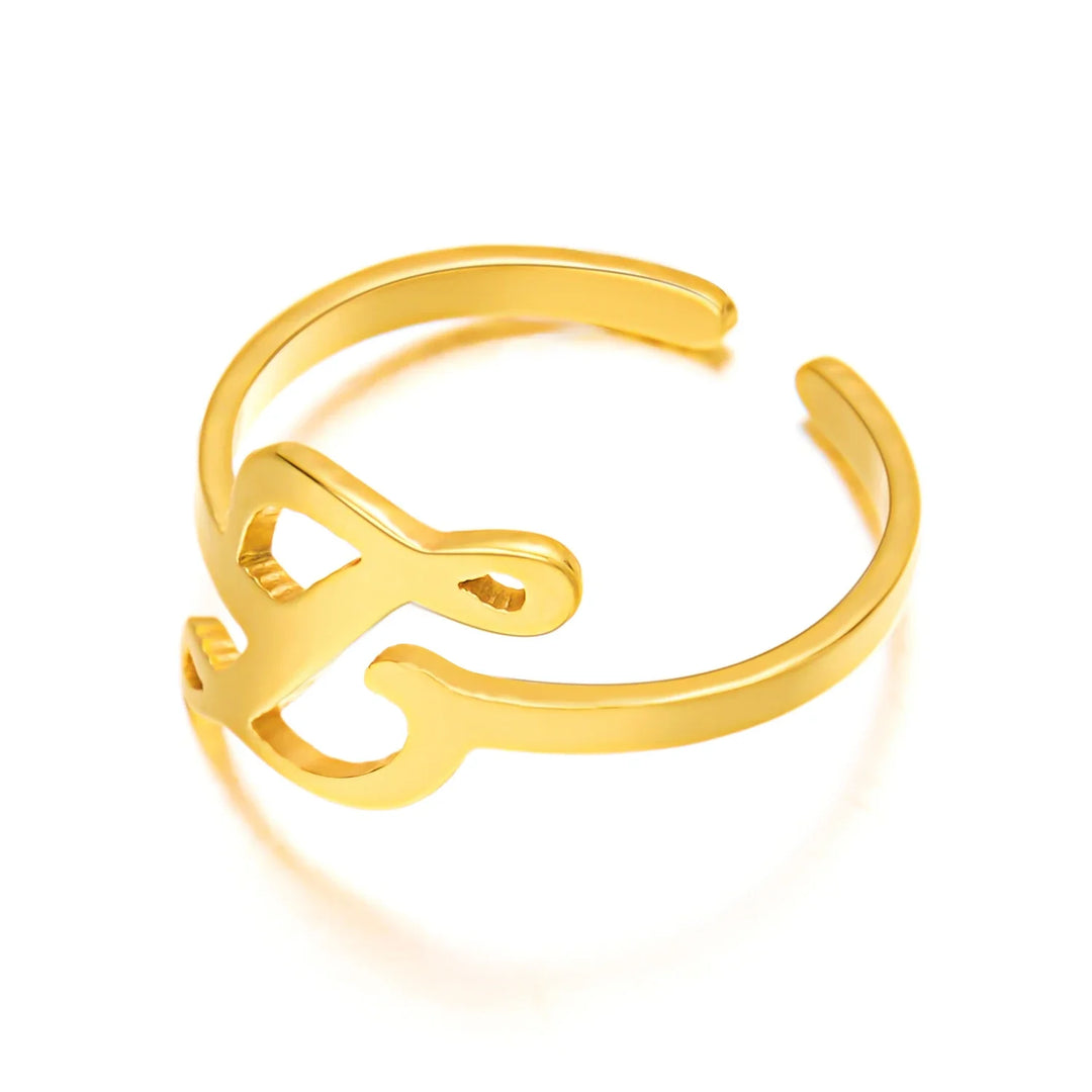 Skanto | Justerbar Kursiv Skrivebokstav Ring
