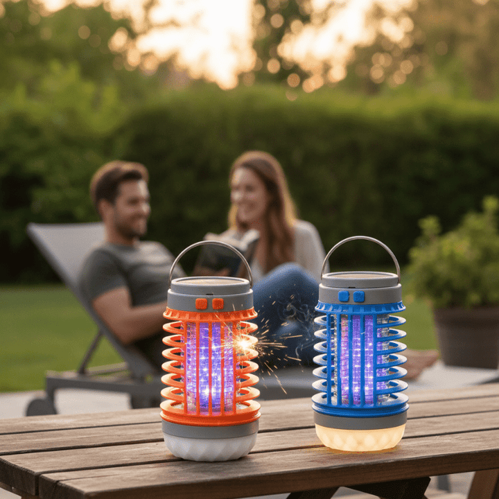 2-i-1 Solar-Mückenvernichterlampe & Außenlaterne