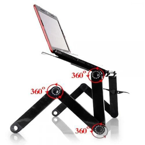 Skanto | 360° Justerbar Ventilert Sammenleggbar Laptop Notatbok Bordbrett