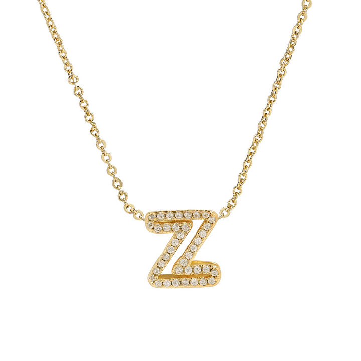 Skanto | Blændende Diamant Initial Halskjede