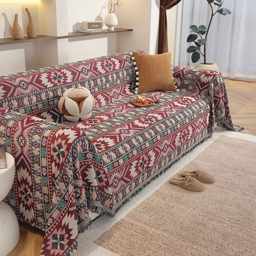 Skanto | Zarela Boho Chenille Sofa Cover