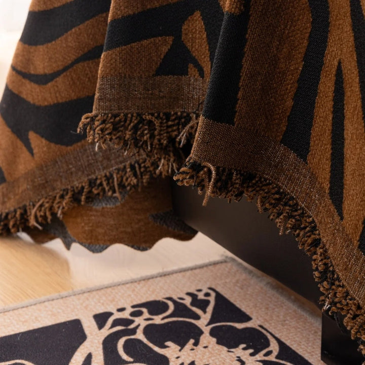 Skanto | Zentara Chenille Zebra Geometrisk Sofa Deksel