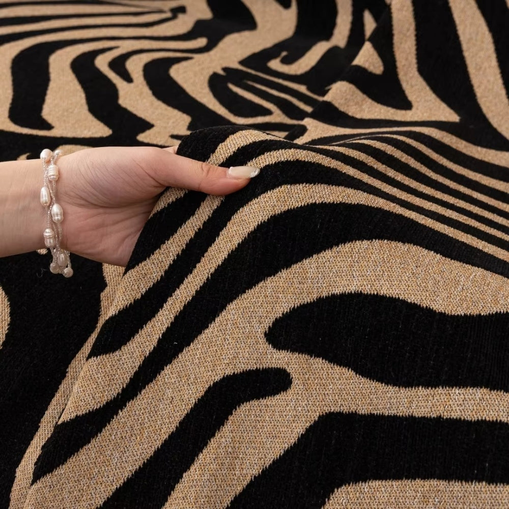 Skanto | Zentara Chenille Zebra Geometrisk Sofa Deksel