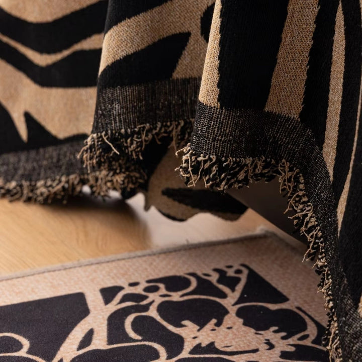 Skanto | Zentara Chenille Zebra Geometrisk Sofa Deksel