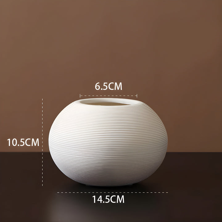 Skanto | Minimalistisk Håndlaget Keramisk Zen Vase