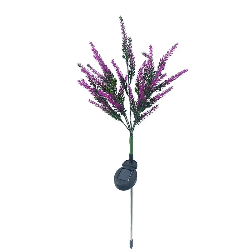 Solar LED Hage Blomster Lys - Dekorative Lavendel Utendørs Lys for Hage og Terrasse, vanntette, energieffektive | Skanto