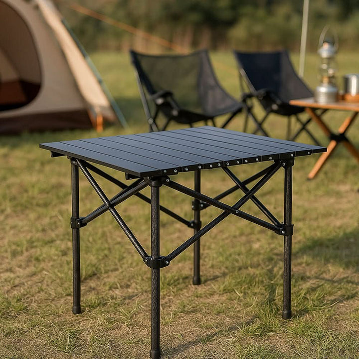 Skanto | Sammenleggbart campingbord med X-ramme og varmeresistent overflate
