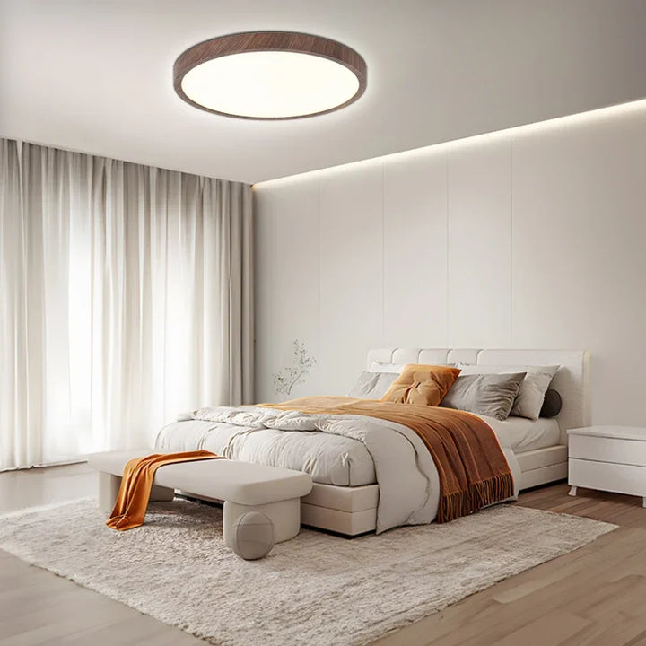 Skanto | Tynn Sirkulær Taklampe | Justerbart LED-lys, Moderne | Stue & Soverom