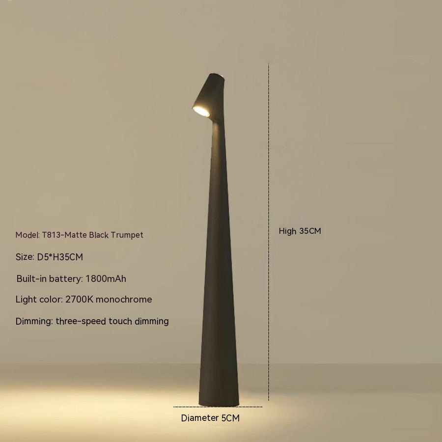 Skanto | Bordlampe Moderne Rød Metall LED Lys