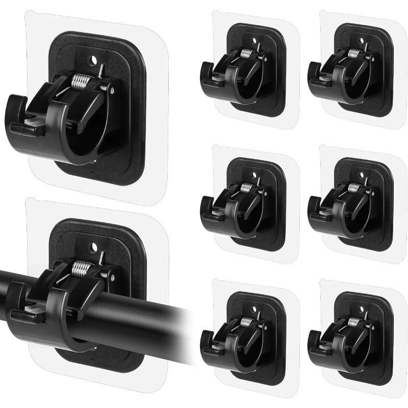 Skanto | Nail-Free Justerbare Gardinstang Braketter Holder – Bor-Fri & Vegg-Sikker