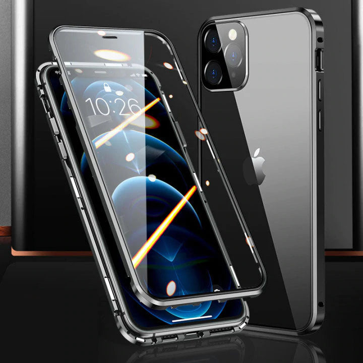 Skanto | Magnetisk herdet glass dobbeltsidig passende for iPhone